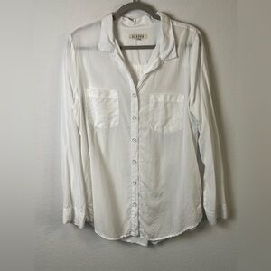 Harper White Lyocell Button Down